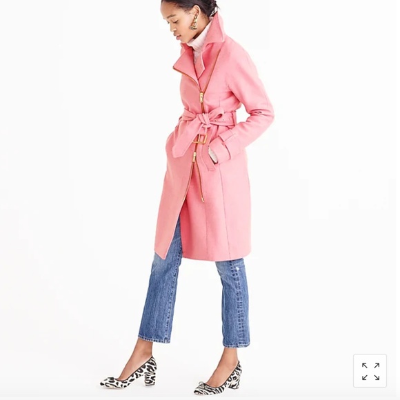 J. Crew Jackets & Blazers - NWT J. Crew Black Label Melton Wool Belted Coat